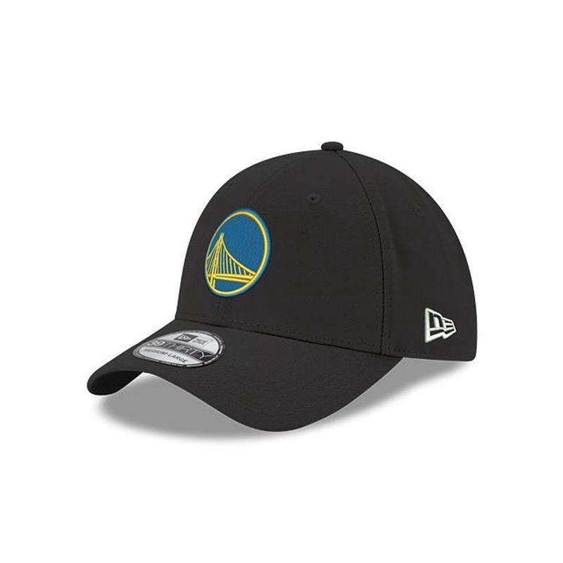 NBA Golden State Warriors Team Classic 39Thirty Stretch Fit (ETH0559) - Black New Era Caps